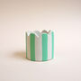 Small Stripy Scalloped Pot Choose Your Colours, thumbnail 6 of 11