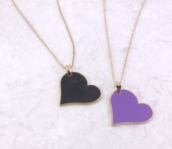 necklace enamel heart notonthehighstreet