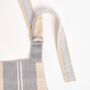 Personalised Grey Beige Striped Premium Cotton Apron, thumbnail 3 of 7