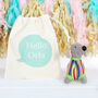 Dachshund Sausage Dog Rattle And Personalised Gift Bag, thumbnail 3 of 6