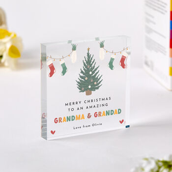 Christmas Tree Acrylic Plaque Gift, 5 of 6