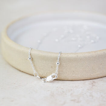 Sterling Silver Satellite Chain Necklace, 2 of 4