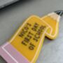 Personalised 'First Day Of' Acrylic Pencil Flag Keepsake, thumbnail 3 of 4
