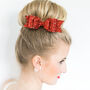 Oversized Glitter Hair Bow 14 Colours To Choose, thumbnail 4 of 12
