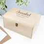 Personalised New Baby Wooden Keepsake Chest, thumbnail 8 of 10