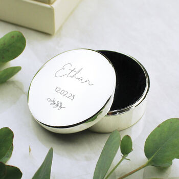 Personalised First Tooth Or Curl Trinket Box, 5 of 5
