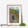 Sea To Sea C2 C Coast To Coast Cycling Travel Poster, thumbnail 4 of 8