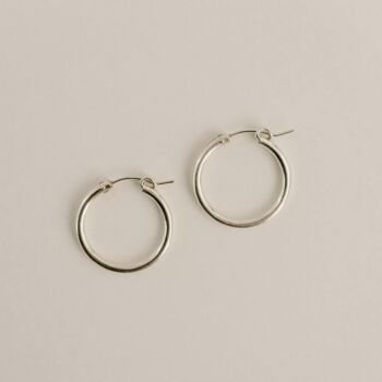 Rae | Gold Fill Or Sterling Silver Hinged Hoop Earrings, 5 of 12