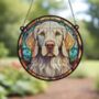 English Setter Stained Glass Effect Suncatcher, thumbnail 3 of 6