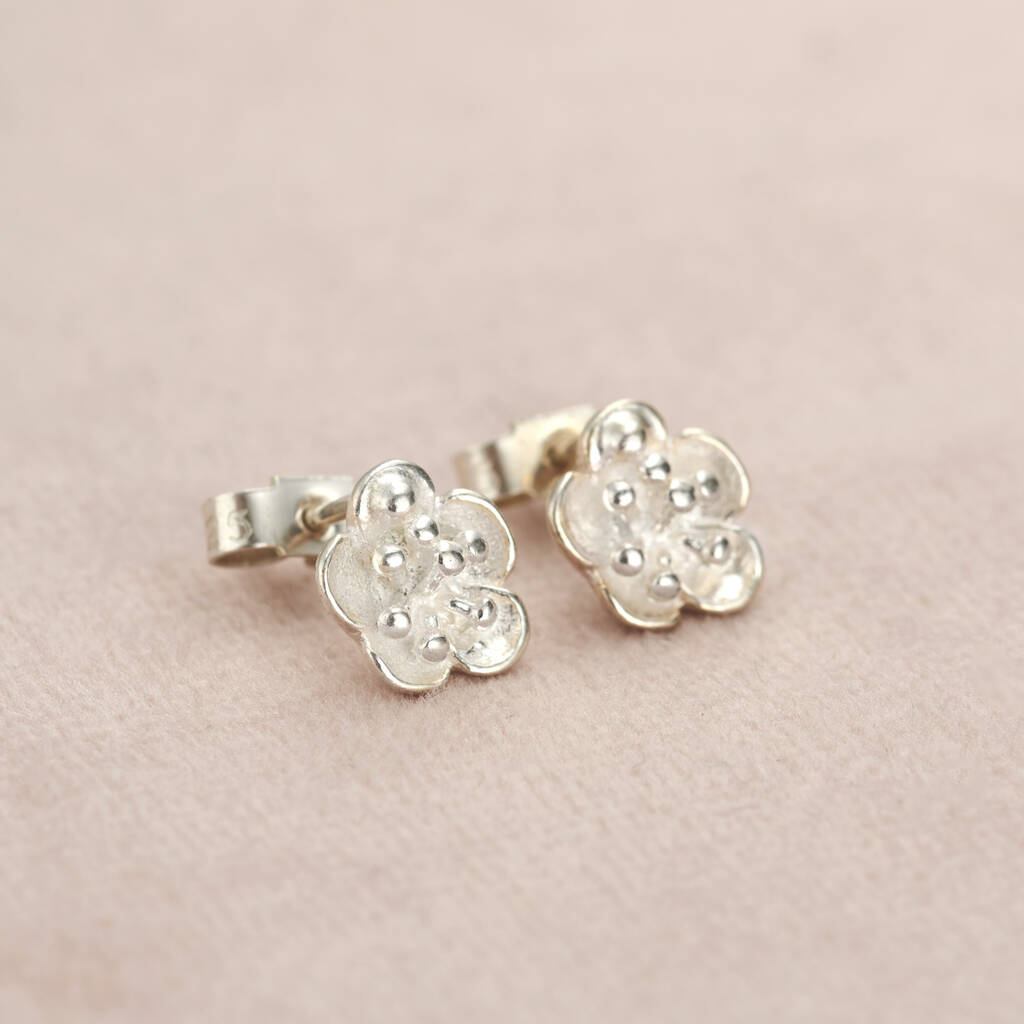 Flower Stud Earrings By Posh Totty Designs | notonthehighstreet.com