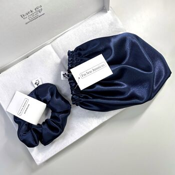 Silk Bonnet And Scrunchie Set Six Colours, 5 of 10