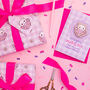 Gingham Teacup Cat Wrapping Paper With Tags, thumbnail 4 of 7