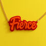 Fierce Acrylic Statement Necklace, thumbnail 1 of 5