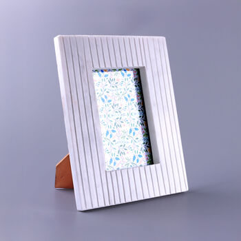G Decor Vittoria Marmo Handcrafted Marble Photo Frame, 3 of 3