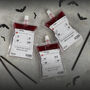 Halloween Blood Bag Drink Pouches With Straws, thumbnail 1 of 3