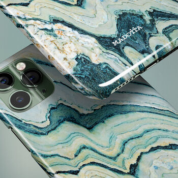 Green Marble Case For iPhone, 3 of 4