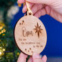 Personalised Memorial Brightest Star Tree Decoration, thumbnail 6 of 6