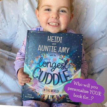 'The Longest Cuddle In The World' Personalised Aunty And Child Storybook, 11 of 11