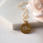 Girls Name Engraved Sterling Silver Necklace, thumbnail 3 of 12
