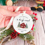 Personalised First Christmas New Home Ceramic Ornament Gift, thumbnail 5 of 7
