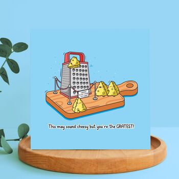 Cheese Grater Card | Cute Greetings Card, 5 of 5