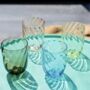 Delicate Swirl Glass Ombre Tumblers, thumbnail 4 of 7