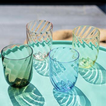 Delicate Swirl Glass Ombre Tumblers, 4 of 7