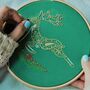 Christmas Reindeer Embroidery Kit, thumbnail 1 of 4