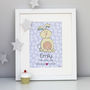 Bunny Personalised Children's Print, thumbnail 1 of 9