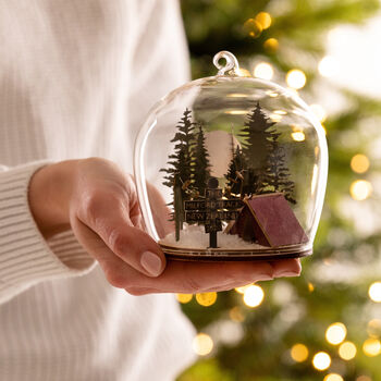 Personalised Camping Adventure Christmas Globe Dome, 6 of 7