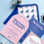 Candy Retro Arch Wedding Invitations, thumbnail 5 of 5