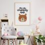 You Are Wonderfully Made Bear Nursery Print, thumbnail 4 of 8
