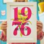 Personalised Birth Year Print, thumbnail 1 of 4