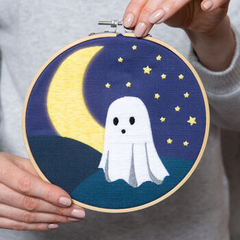 Ghost Halloween Embroidery Beginners Kit, 2 of 6