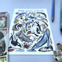 Marine Wildlife Of Britain Watercolour Postcard, thumbnail 8 of 12