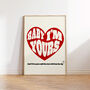 Baby I'm Yours Music Gift Print, thumbnail 1 of 2
