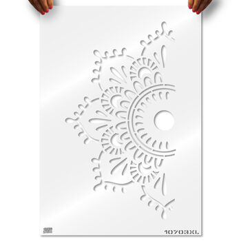 Eva Mandala Indian Motif X Large Stencil, 2 of 6
