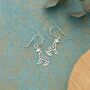 Stand Tall Stand Proud Sterling Silver Giraffe Hook Earrings, thumbnail 4 of 9
