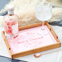 Personalised Wooden Vintage Inspired Drinks Tray, thumbnail 1 of 5