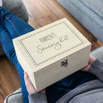 Personalised Sewing Kit Storage Box, 2 of 5