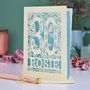Personalised 30th Birthday Card Papercut Woodland Design, thumbnail 1 of 6