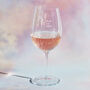 Personalised ‘More Wine’ Crystal Wine Glass, thumbnail 1 of 8
