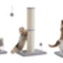 Cat Scratching Post With Spring Pompom And Sisal Pole, thumbnail 8 of 8