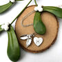 Personalised Holly And Initial Heart Necklace, thumbnail 6 of 10