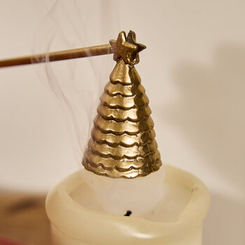 Gold Christmas Tree Candle Snuffer, 2 of 3