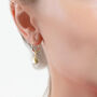 Out Of Stock Small Faceted Disc Hoops, thumbnail 2 of 3