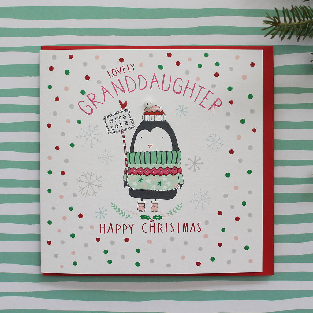 Granddaughter Christmas Card By Molly Mae | notonthehighstreet.com