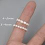Genuine Baroque Pearl Elastic Ring, thumbnail 2 of 12