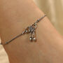 Oxidized Silver Plated Snake Chain Payal Anklet, thumbnail 3 of 5