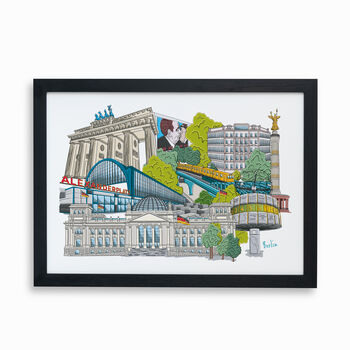 Personalised Berlin Skyline Print, 6 of 8